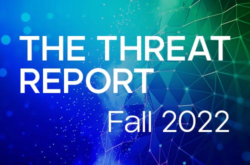 Relatório sobre ameaças, outubro-dezembro de 2022