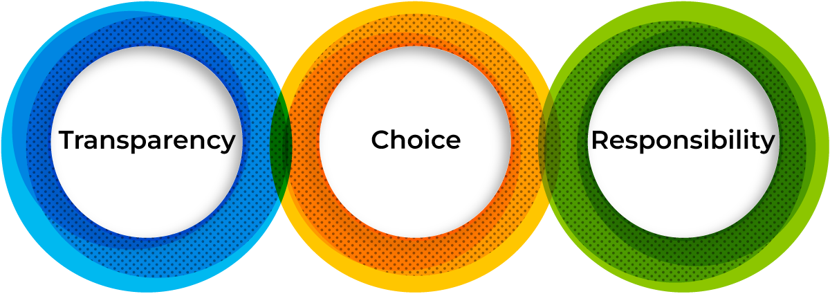 The Trellix approach: transparency, choice, and responsibility.