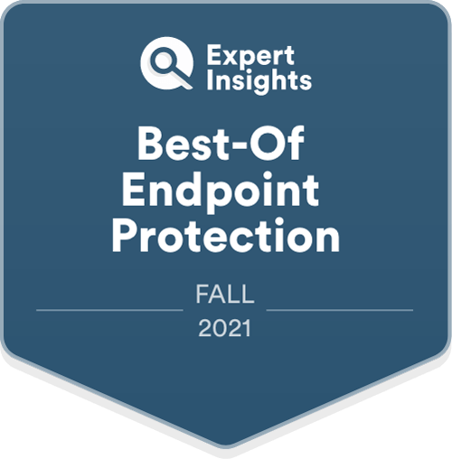 Logotipo do prêmio de melhor proteção para terminais Expert Insights