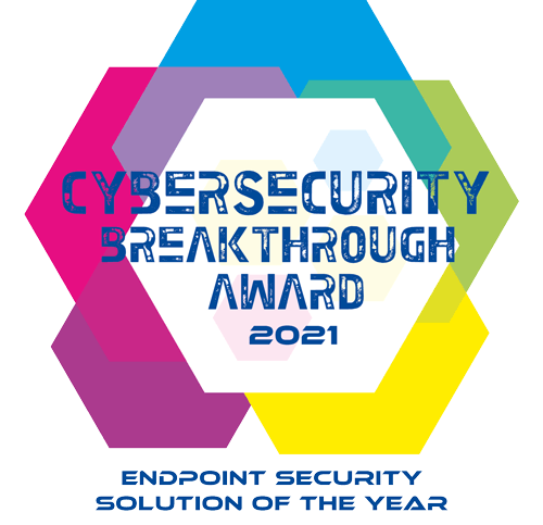 2021 Cybersecurity Breakthrough Award のロゴ