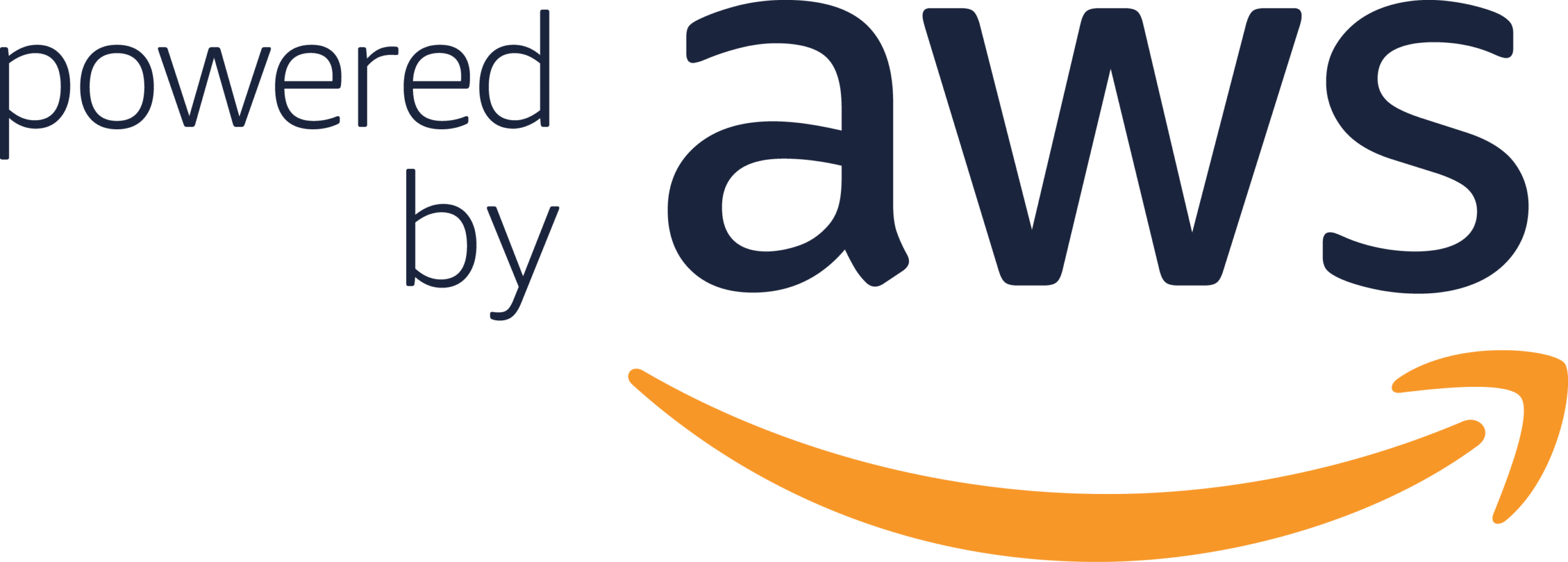 Powered by AWS logo