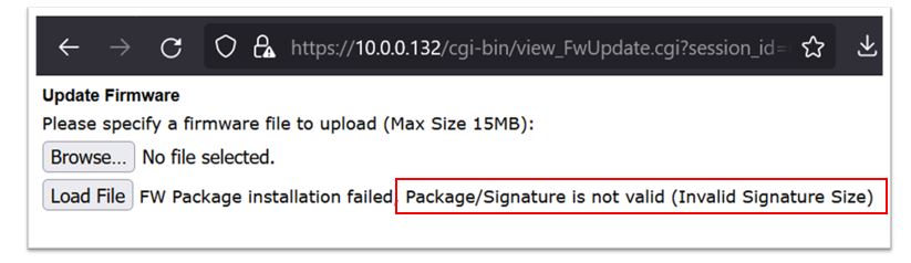Invalid package signature error.