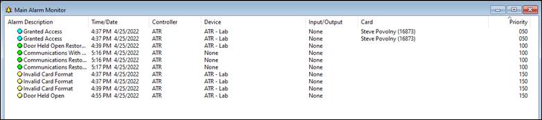 Each transaction is logged to the OnGuard software