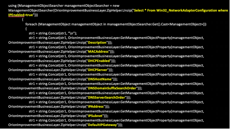 Figure 7 Gathering network information