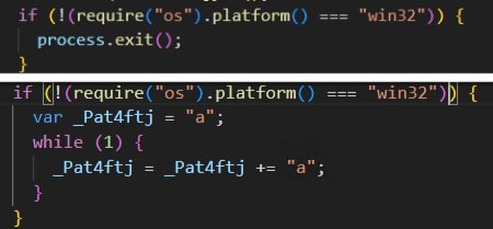 Figure 14: Code Snippet from bc609bdadaf2beb8e4a0fd8aad10145f2d31bc27a8f70e40187e4f58f7e152a0
