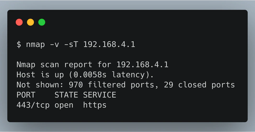 Figure 4. iParcelBox Port Scan