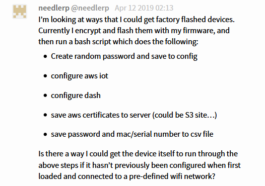 Figure 9. Post describing flash encryption