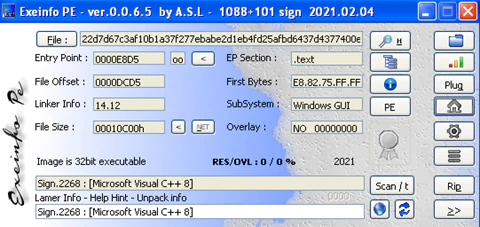 Figure 1.2Information about the malware