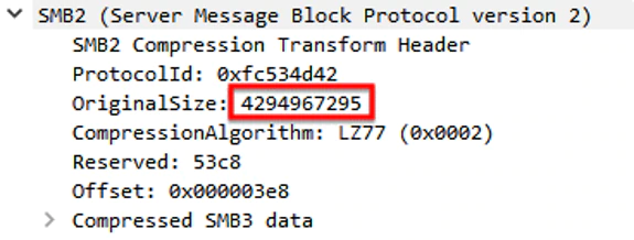 SMB Compression Transform Header