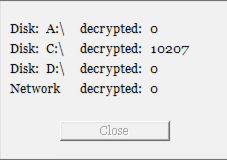 Figure 22. Decryptor has finished the decryption process