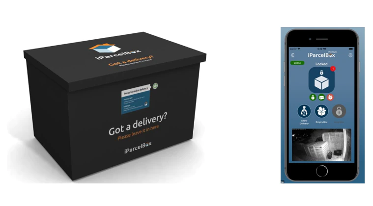 Figure 1. iParcelBox – Secure Package Delivery & iParcelBox App