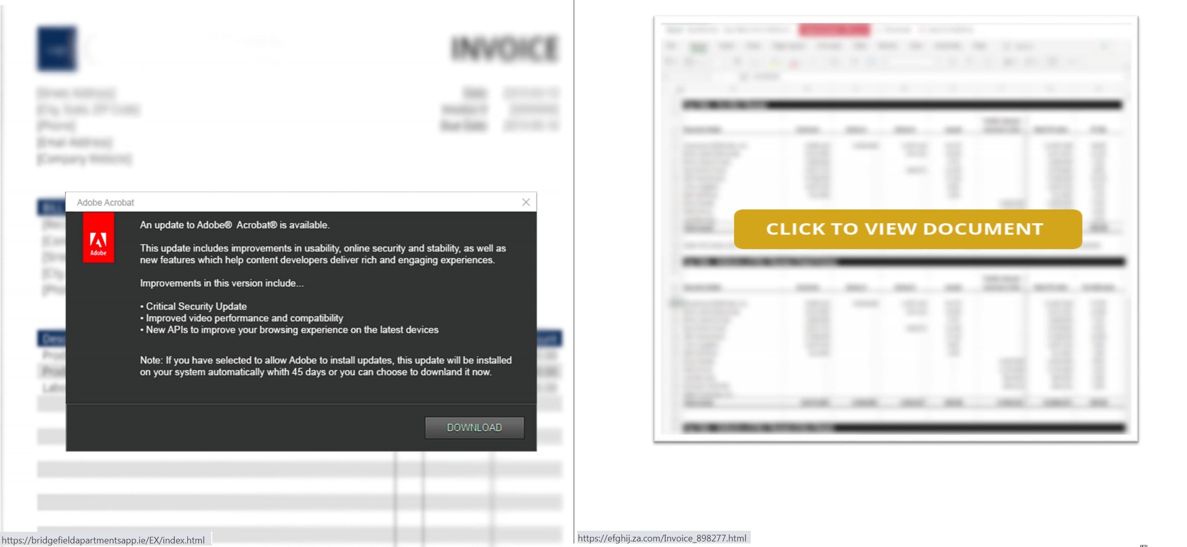 Figure 3: PDF files with URL containing the “search-ms” URI protocol handler