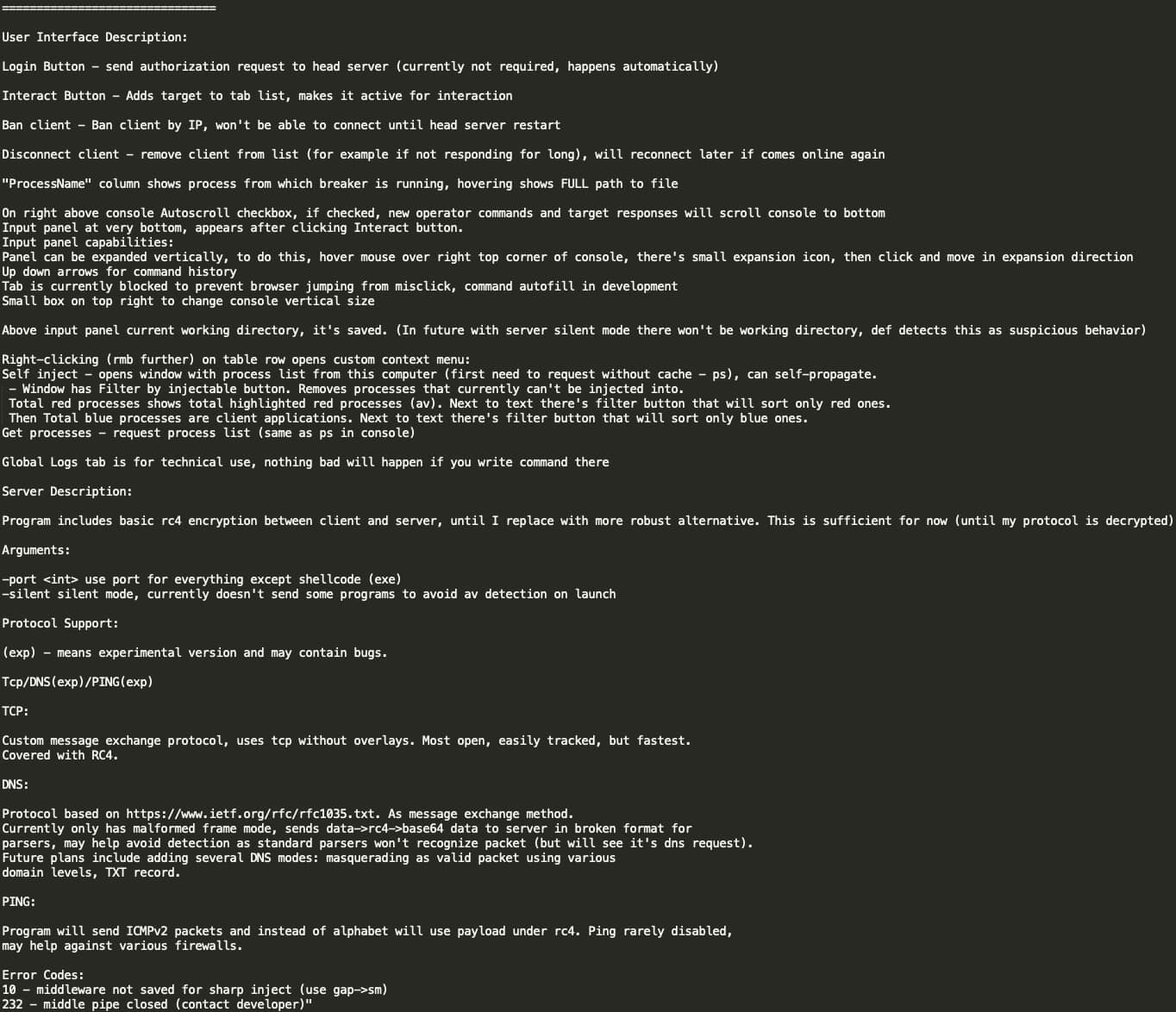 Figure 29: Continuation of Breaker manual shared by YY including user interface
description