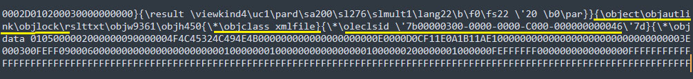 Figure 7 – Embedded object 2 in RTF