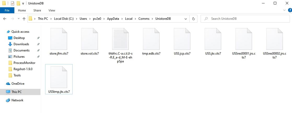 Figure 12: Encrypted files and ransom note