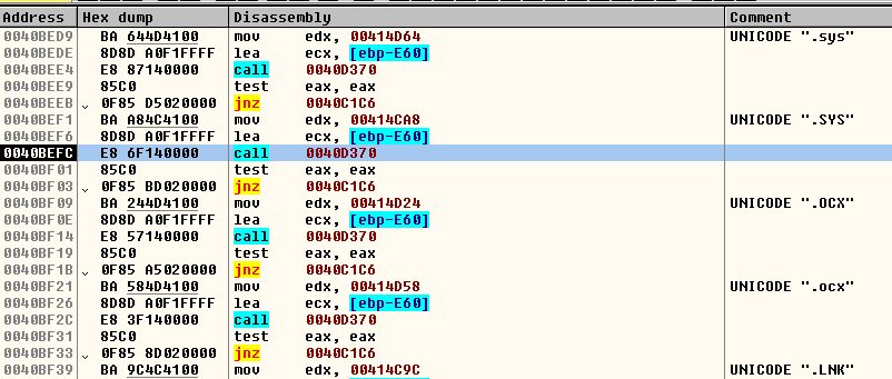 FIGURE 10. Check of file names and extensions