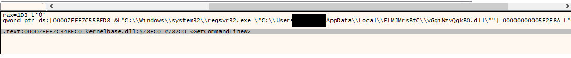 Figure 13: Emotet Core DLL creating cloned copy to AppData/Local Folder