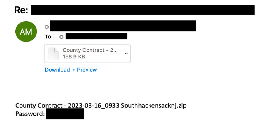 Figure 4: Emotet Email (Variant: Malicious Attachment)