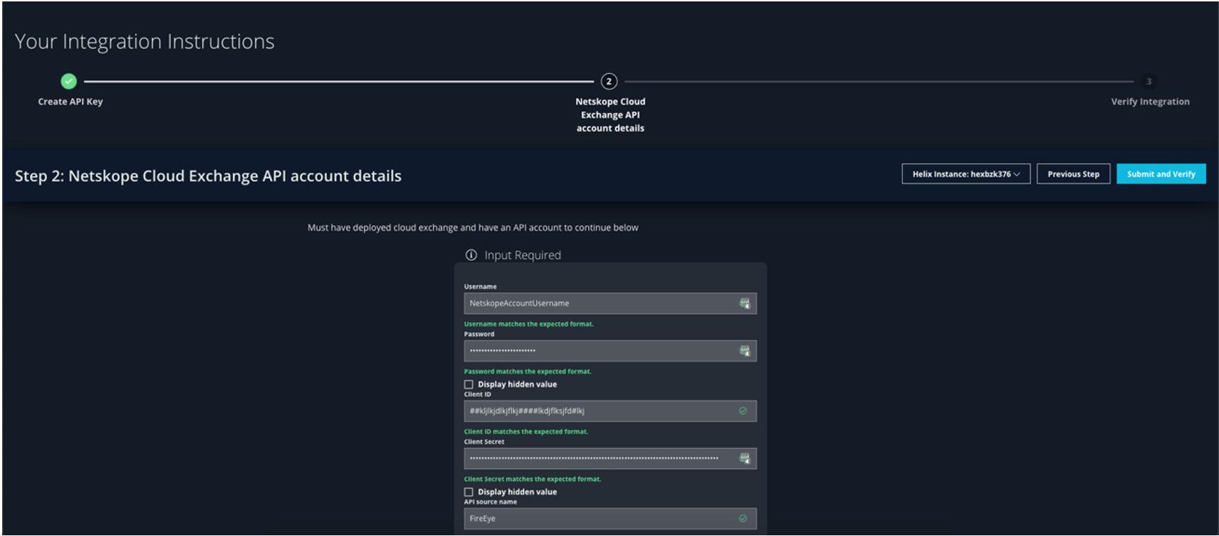 Netskope Credentials