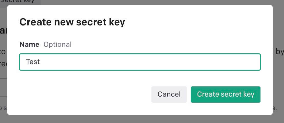 Figure 8: Name your API key