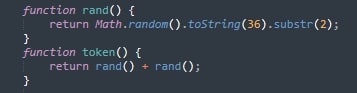Figure 4: Deobfuscated token generation function