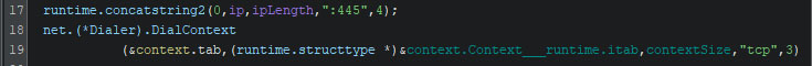 Figure 37 - The SMB check to a given IP, at port 445