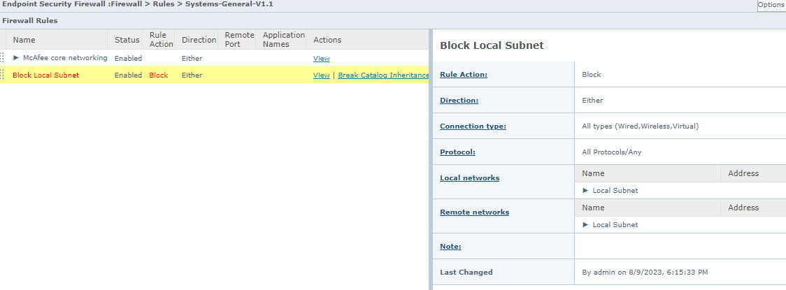 Figure 2: Block communication on local subnet