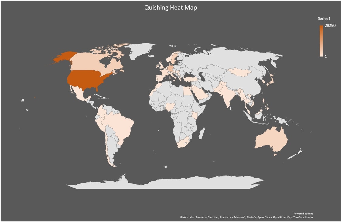 Figure 2: Quishing Heat Map