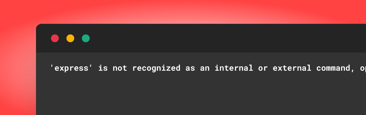 Figure 3: A screenshot of the error message when setting up new environment