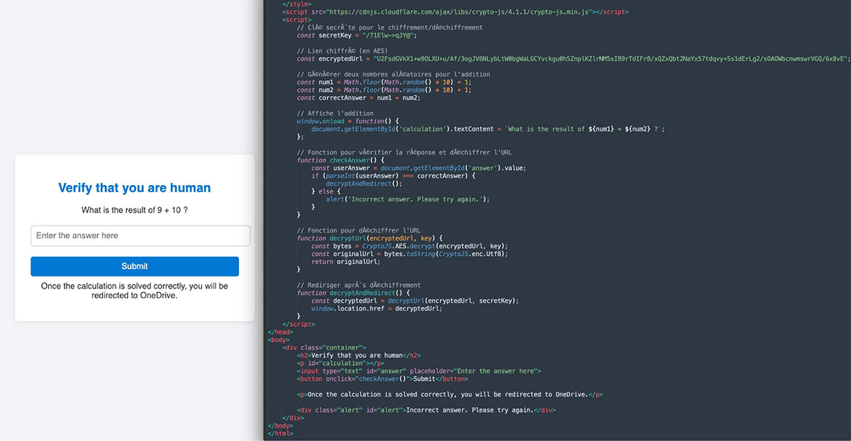 Figure 3: Initial URL Webpage with Custom- CAPTCHA Implementation