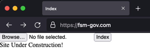 Figure 16 C2 impersonating Micronesia government website 