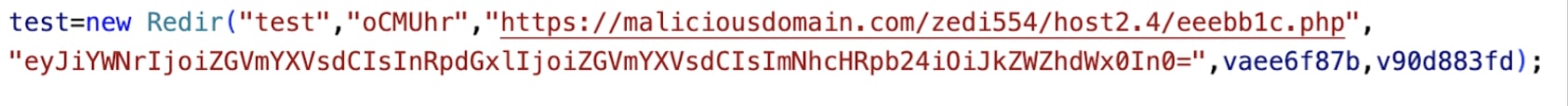Figure 10: (De-obfuscated Redirect Function)