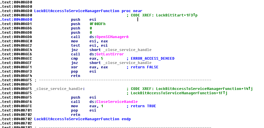 Figure 10. Access to the Service Manager