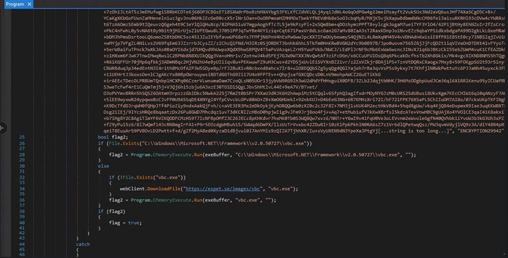 Figure 6: .NET launcher buffer
