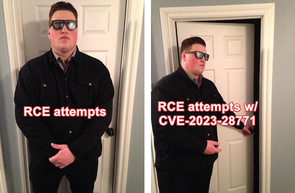 Figure 2: CVE-2023-28771 helps the bad guys get their name on the list.