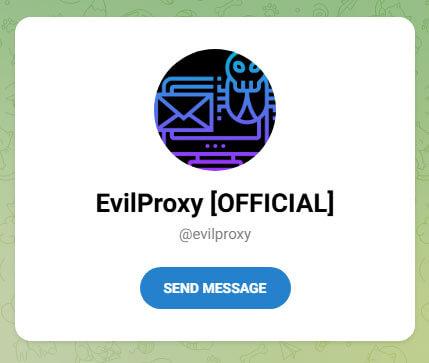 Figure 1: EvilProxy’s telegram channel