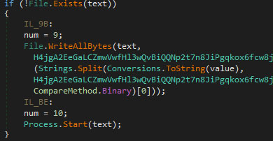 Figure 5: Function to write the data and run the process