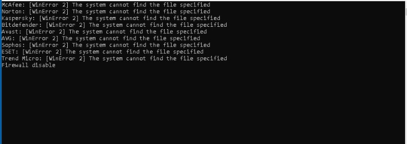 Figure 9: Dialog opened on execution 'main.exe'
