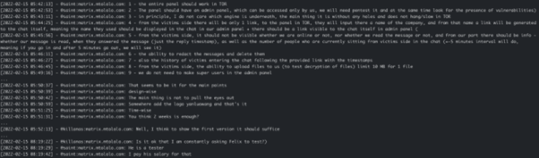 Figure 2 Saint giving TOR infrastructure requirements to Killanas