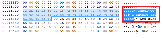FIGURE 28. CURIOUS STRING FOR FUTURE INVESTIGATION