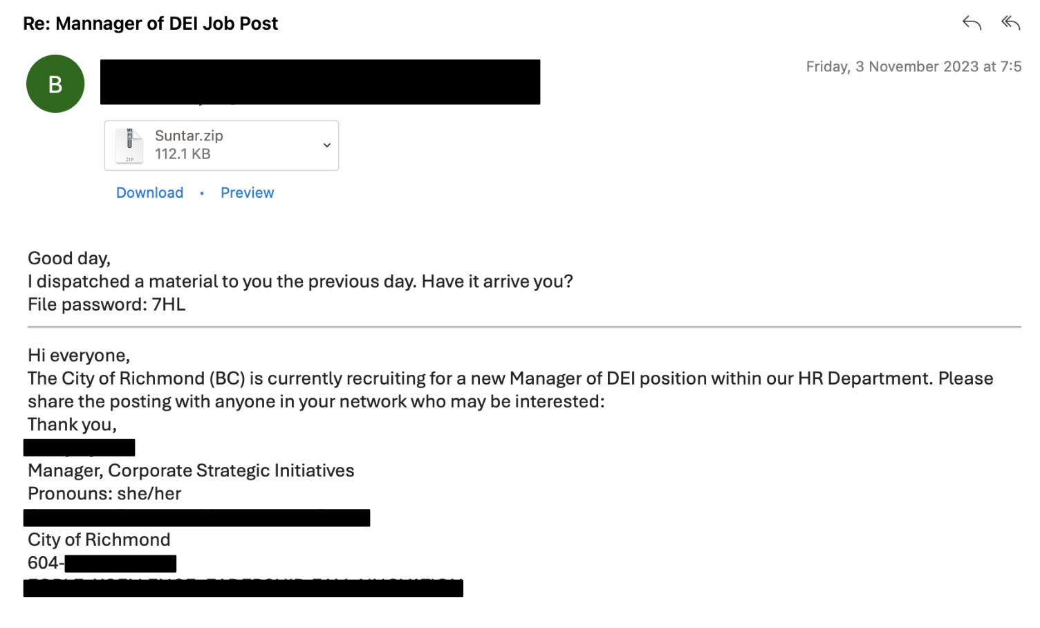 Figure 2.4 - Malicious Email Samples
