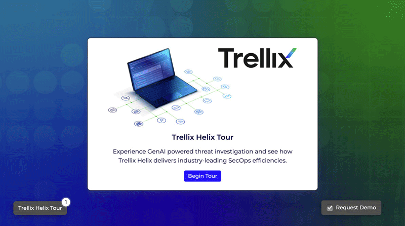 Captura de pantalla de la presentación de Trellix Helix Connect