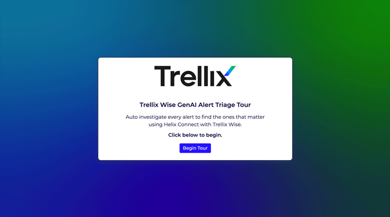 Captura de pantalla de la presentación de Trellix Wise