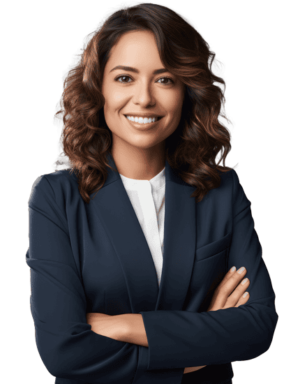 Woman smiling with arms crossed